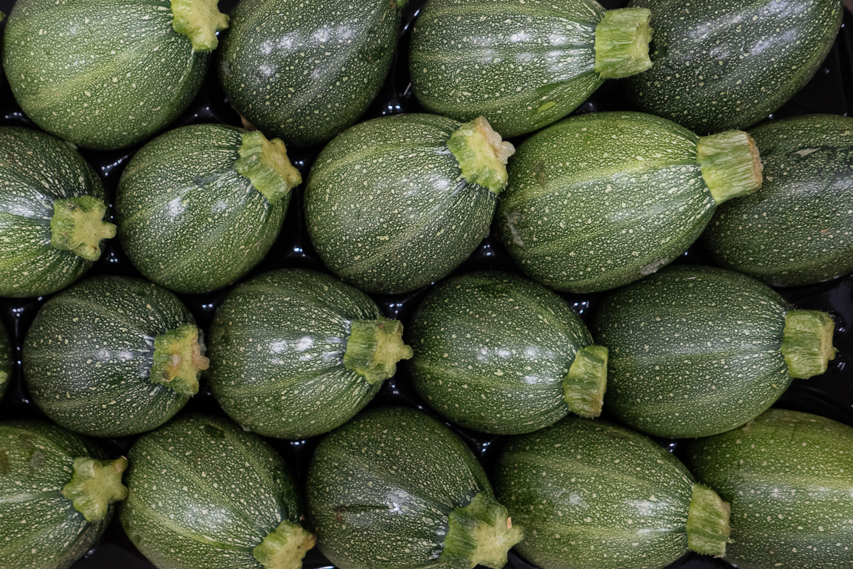 Round courgettes