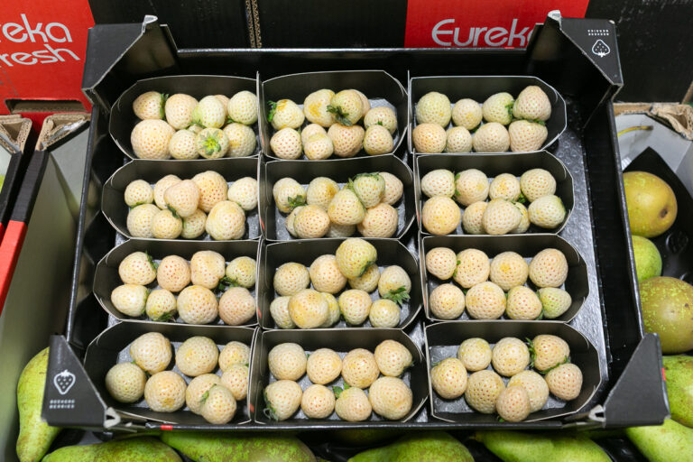 White strawberries