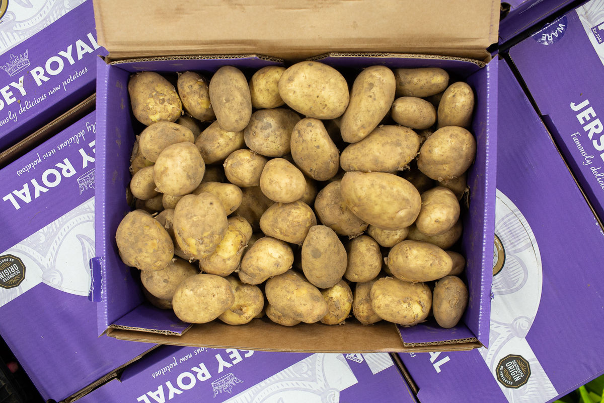 Jersey Royal potatoes