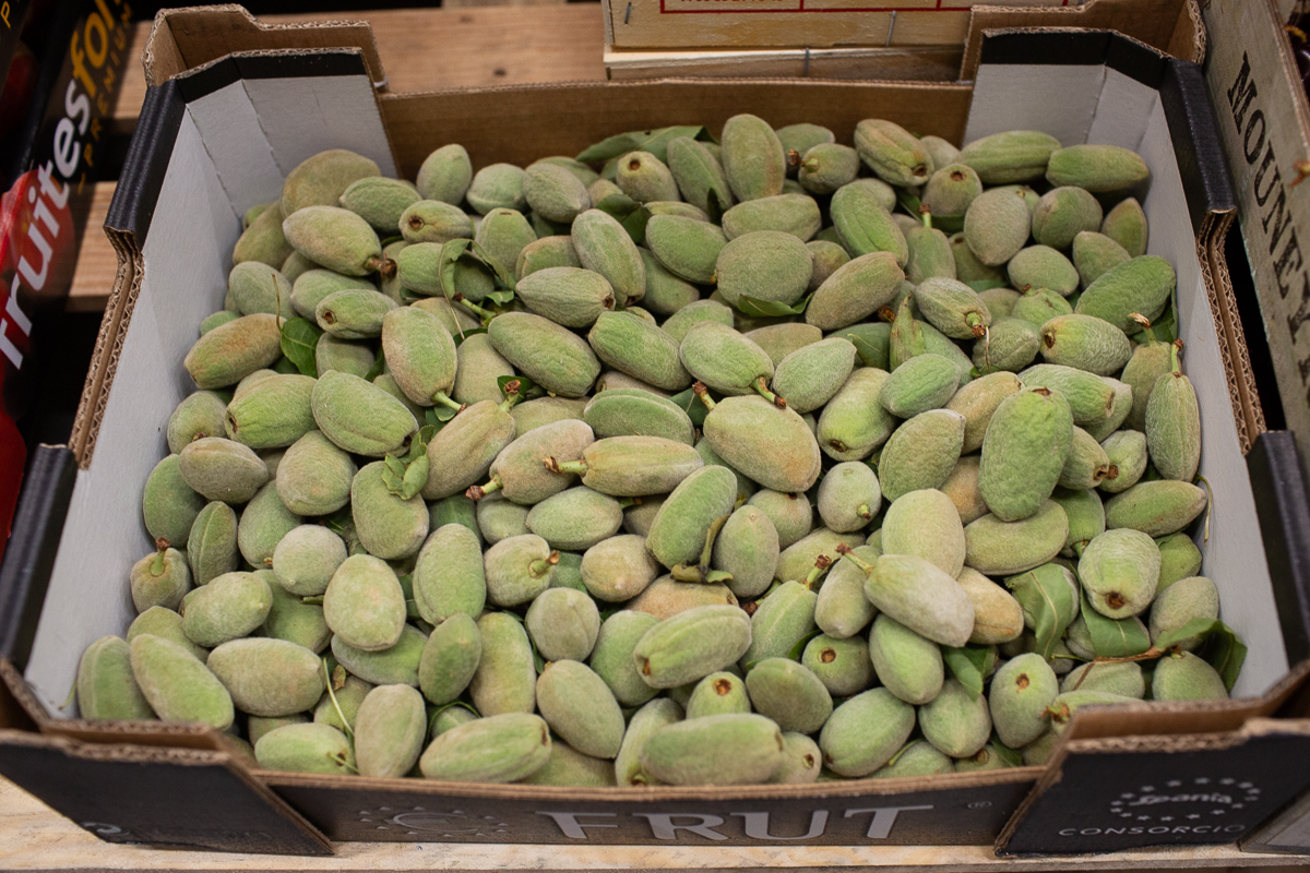 Green almonds
